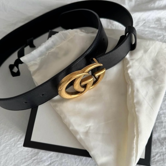 Gucci double G marmont wide women’s belt - Picture 4 of 8